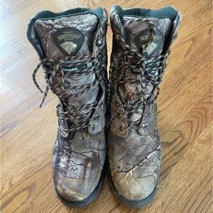 Herman Survivors Size 10 800g Thinsulate Waterproof Men's Camo Boots